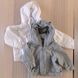Zip up hooded sweater bundle - baby gap and Burt’s bees baby